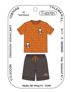 Pijama Infantil Niño M/C...