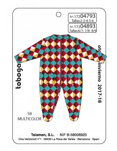 Pijama Manta Coral Niño