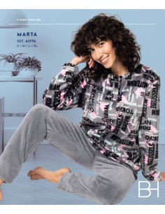 Pijama Sra M/Larga Coralina...