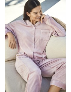 Pijama Sra M/L Polar Abierto