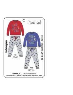 Pijama Infantil M/Larga Tundosado