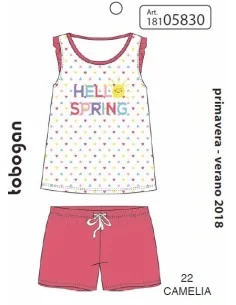 Pijama Infantil Niña S/M  Hello Spring