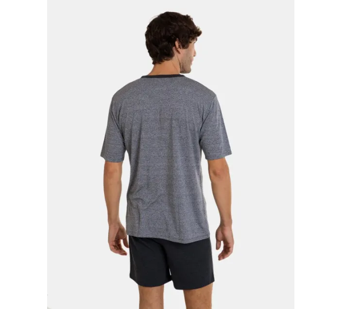 Pijama Cro M/C Corto Gris Auto