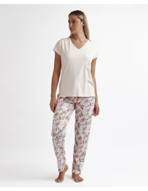 Pijama Mujer M/C P/Largo