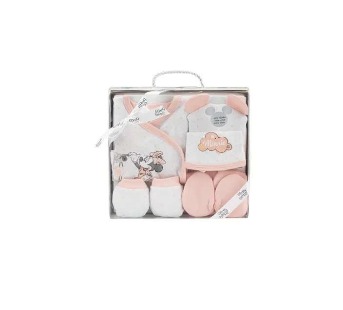 Pack Regalo Recien Nacido 5 Pzas Minnie
