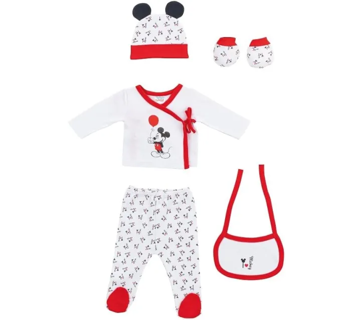 Pack Regalo Recien Nacido 5 Pzas Mickey