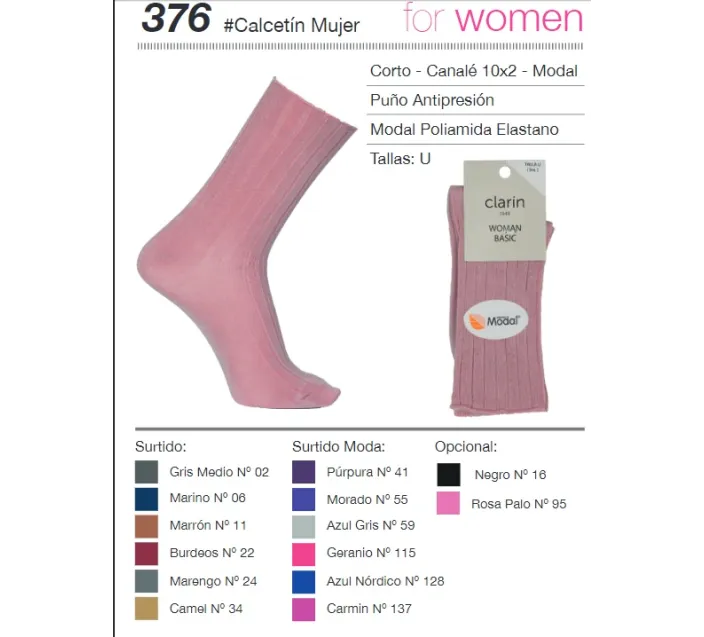 Calcetin Sra Modal Antipress