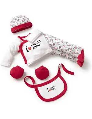 Pack Regalo Recien Nacido 5 Pzas Love Papa Mama 2
