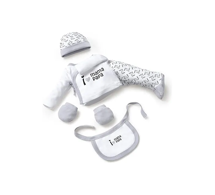 Pack Regalo Recien Nacido 5 Pzas Love Papa Mama