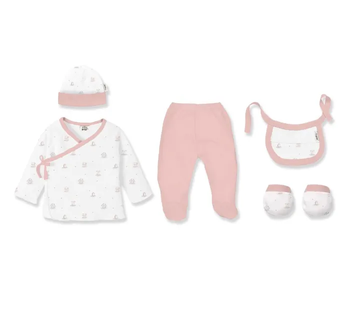 Pack Regalo Recien 5 Pieza Bamboo Mod.Osos + Peluche