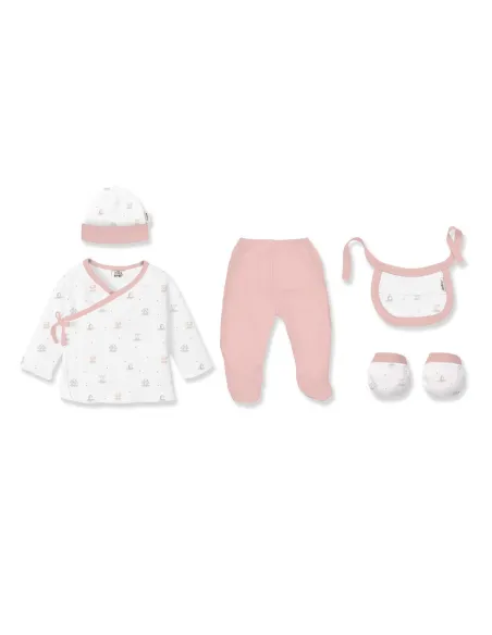 Pack Regalo Recien 5 Pieza Bamboo Mod.Osos + Peluche