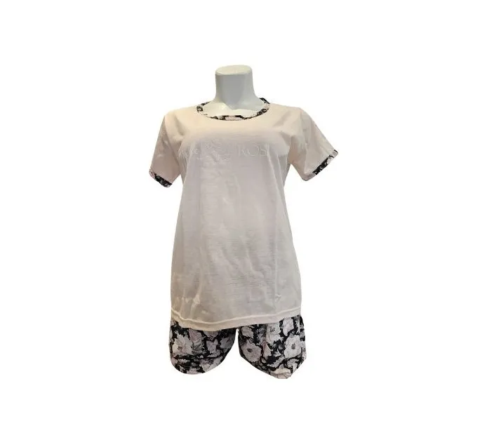 Pijama Sra M/C Estampado 100% Algodon