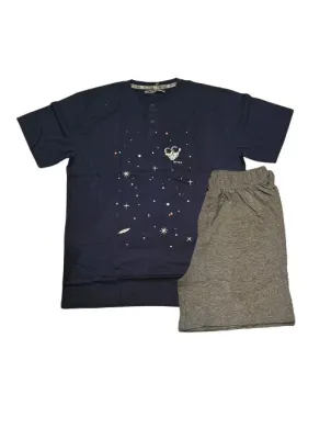 Pijama Hombre M/Corta P/C Astronauta