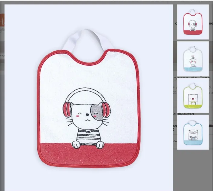 Babero Estampado Elastico