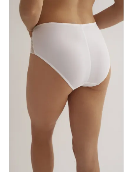 Braga Midi Microfibra Con Encaje