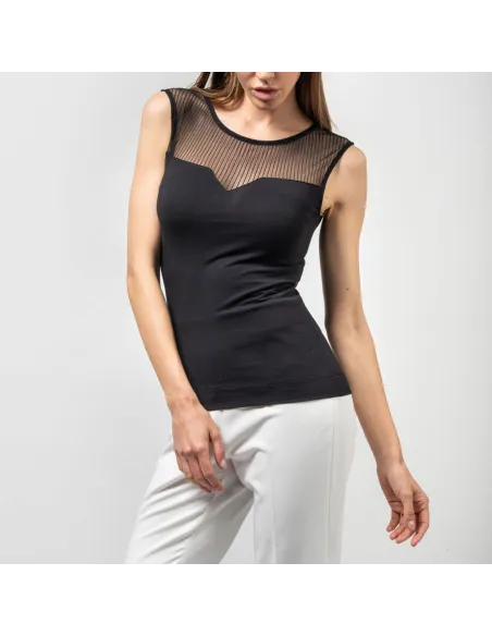 Camiseta Tirante Ancho Transparencia