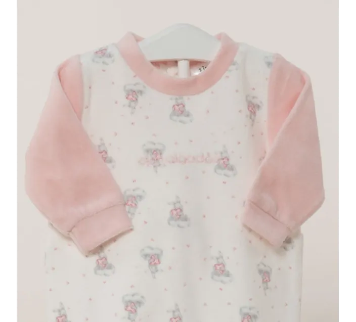 Pelele Bebe Terciopelo M/L Niña