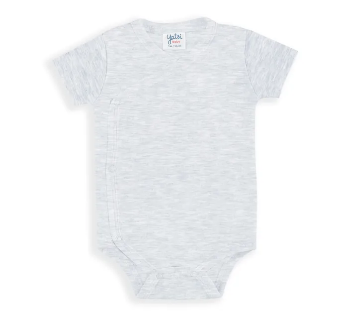Pack 2 Bodis M/Corta Recien Nacido Blanco/Gris Basic