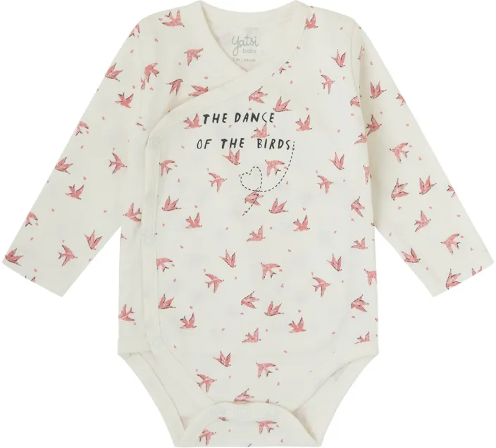 Pack 2 Bodis Bebe Cruzado M/Larga Recien Nacido Oreneta