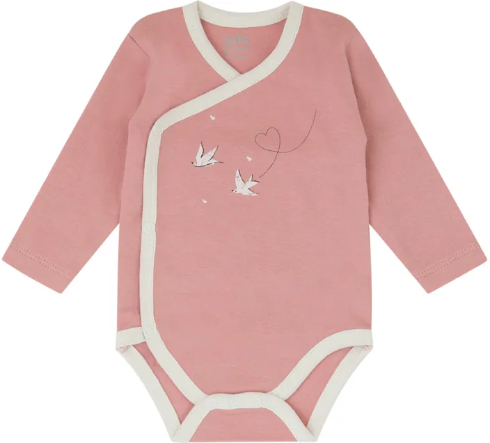 Pack 2 Bodis Bebe Cruzado M/Larga Recien Nacido Oreneta