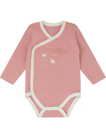 Pack 2 Bodis Bebe Cruzado M/Larga Recien Nacido Oreneta