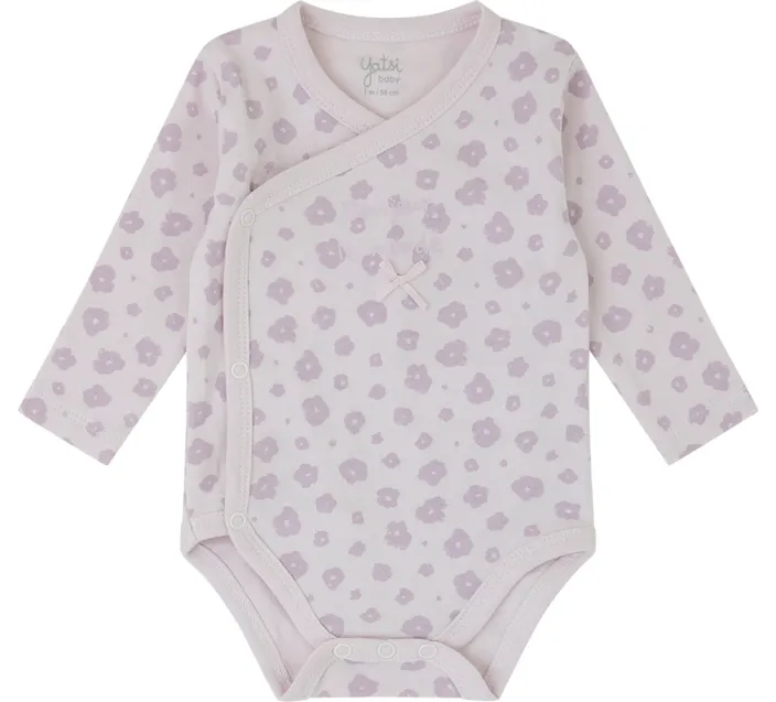 Pack 2 Bodis Bebe Cruzado M/Larga Recien Nacido Bonjour