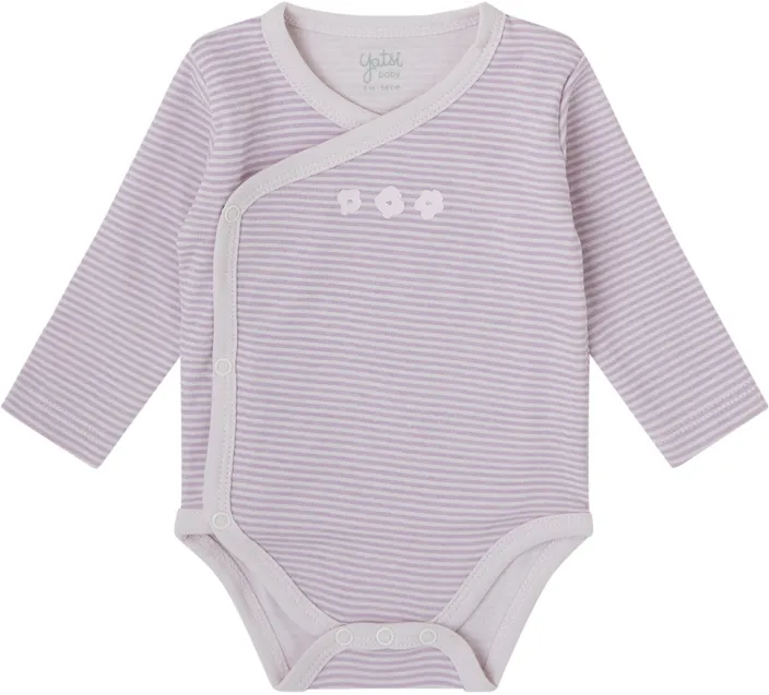 Pack 2 Bodis Bebe Cruzado M/Larga Recien Nacido Bonjour