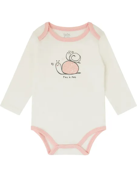 Pack 2 Bodis Bebe M/Larga Snail