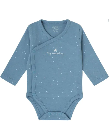 Pack 2 Bodis Bebe Cruzado M/Larga Recien Nacido Star