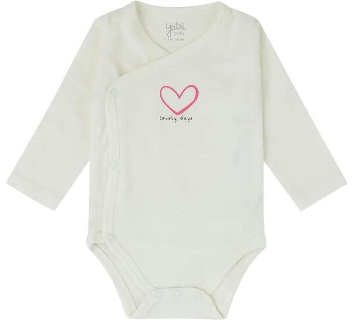 Pack 2 Bodis Bebe Cruzado M/Larga Recien Nacido Cuore