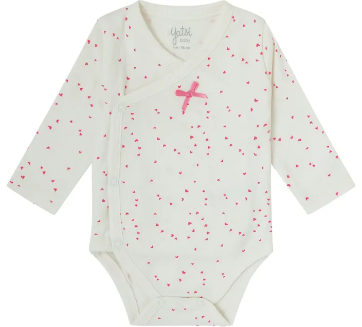 Pack 2 Bodis Bebe Cruzado M/Larga Recien Nacido Cuore