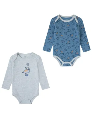 Pack 2 Bodis Bebe M/Larga Bluedino 2