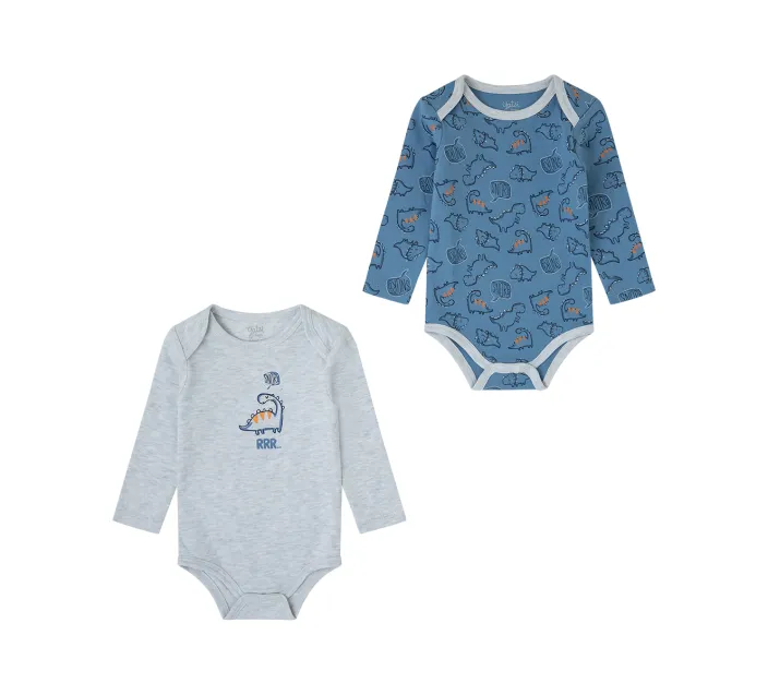 Pack 2 Bodis Bebe M/Larga Bluedino