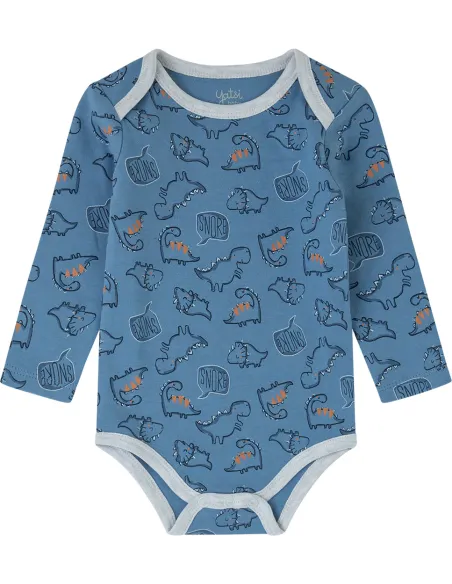 Pack 2 Bodis Bebe M/Larga Bluedino