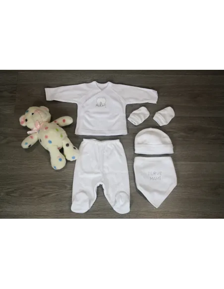 Caja Regalo Pack Jubon Polaina Patucos