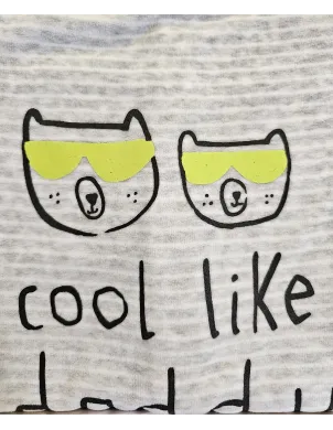 Pelele M/Larga Tundosado Cool Like Daddy 2