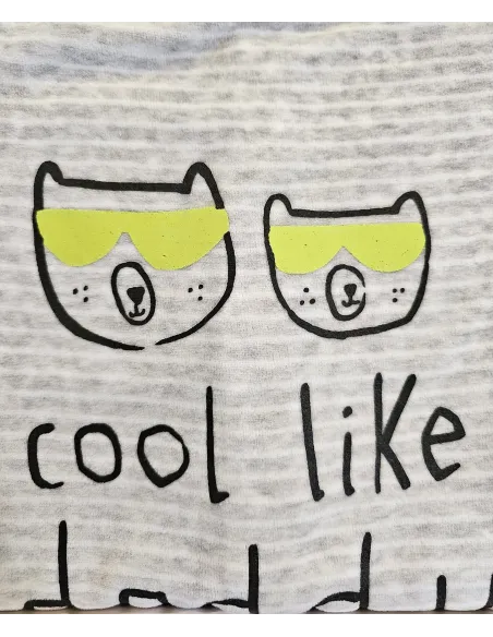 Pelele M/Larga Tundosado Cool Like Daddy