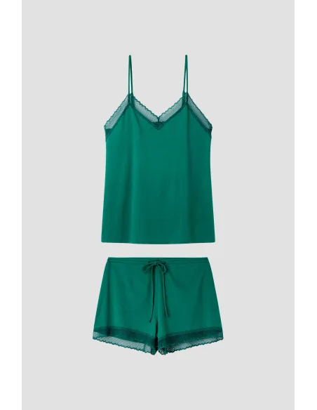 Pijama Sra Tirantes Detalle Encaje