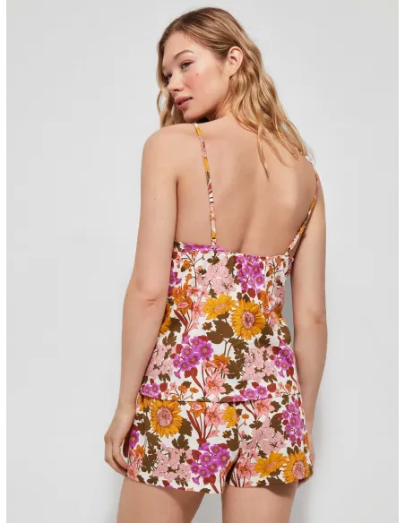 Pijama Sra Tirantes Floral