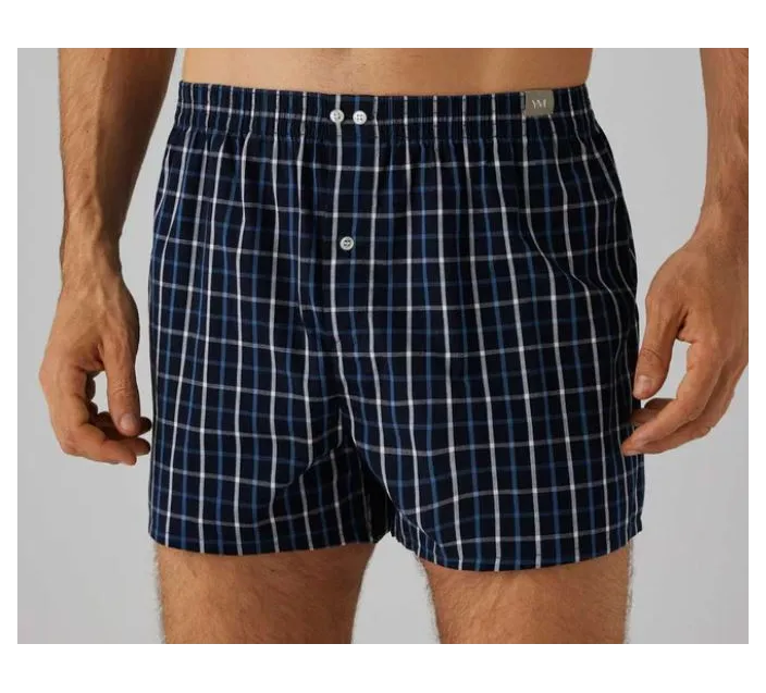 Boxer Cro De Tela Abrt. Frontal Est. Cuadros