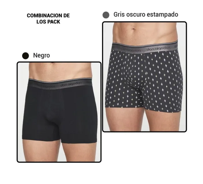 Pack 2 Boxer Cro Algodon Fantasia