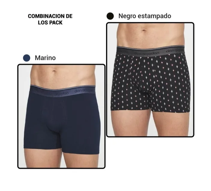 Pack 2 Boxer Cro Algodon Fantasia