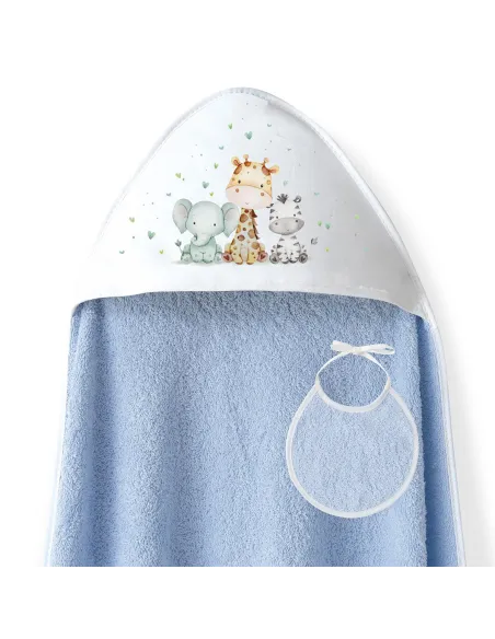 Capa De Baño 1x1 Mod. Jirafa Bicicleta + Babero