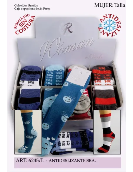 Calcetin Sra Antedeslizante Fantasia