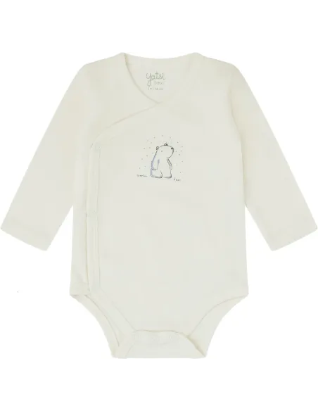 Pack 2 Bodis Bebe Cruzado M/Larga Recien Nacido Polarbear