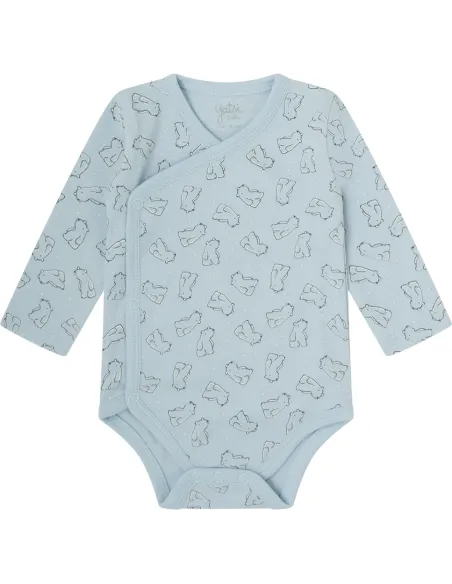 Pack 2 Bodis Bebe Cruzado M/Larga Recien Nacido Polarbear