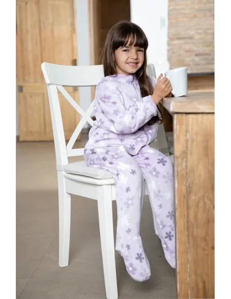 Pijama Pelele Manta Estampado Flores