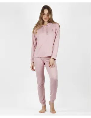 Pijama Sra M/L Admas Capucha Make It Happen