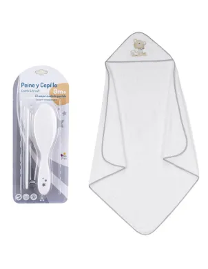 Capa De Baño 1x1 Love You+Peine/Cepillo 2