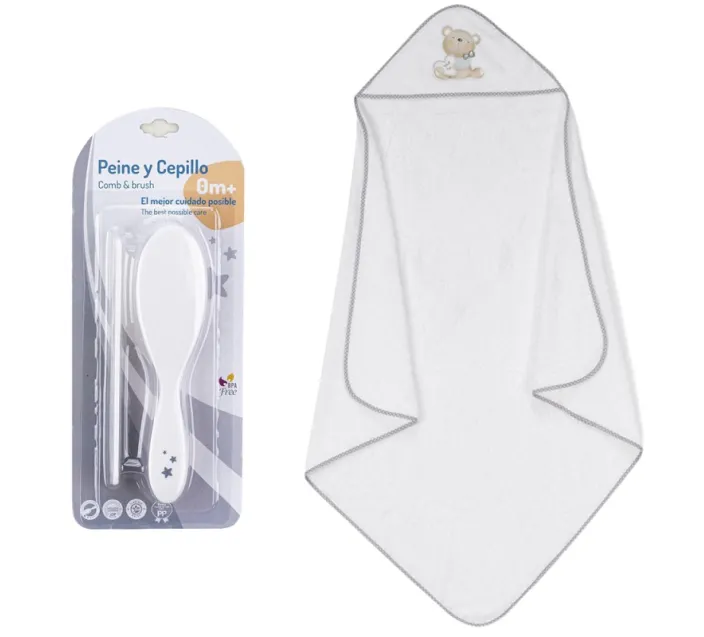 Capa De Baño 1x1 Love You+Peine/Cepillo